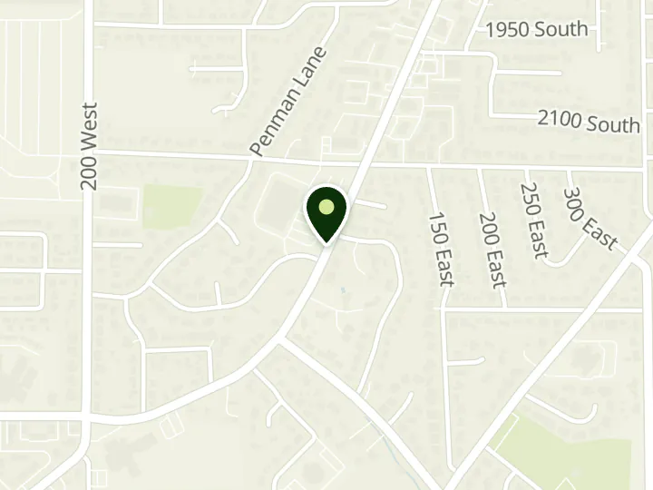 Map of the streets around America First Credit Union, Bountiful Dick's Market, at 2280 S Orchard Dr, Bountiful, UT 84010