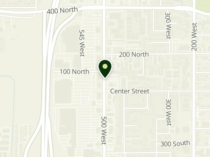 Map of the streets around America First Credit Union, Bountiful, at 48 N 500 W, Bountiful, UT 84010