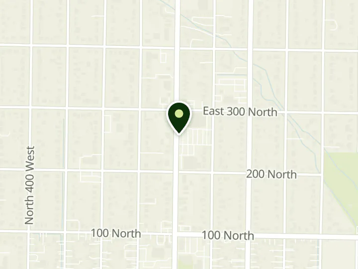 Map of the streets around America First Credit Union, Brigham City Kent's, at 260 N Main St, Brigham City, UT 84302