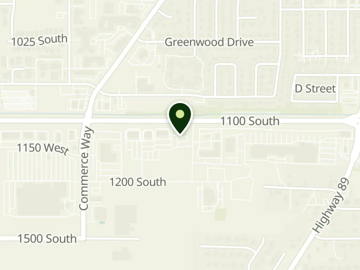 Map of the streets around America First Credit Union, Brigham City, at 1124 S 450 W, Brigham City, UT 84302