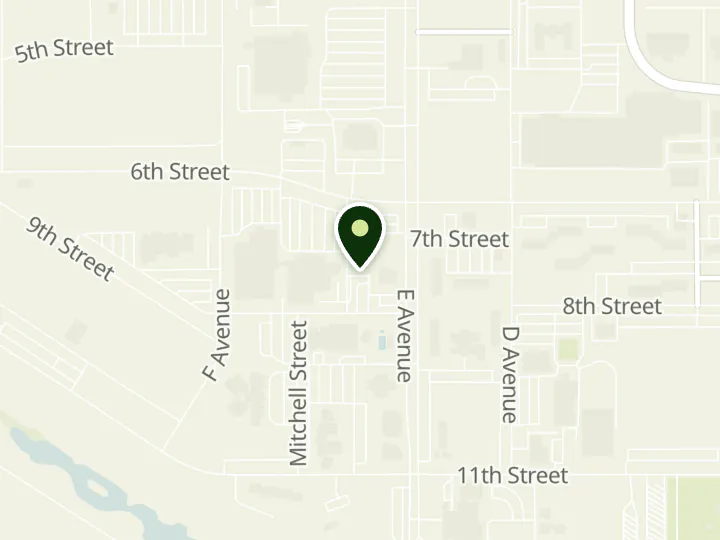 Map of the streets around America First Credit Union, HAFB Community, at Building 431, Hill Air Force Base, UT 84056