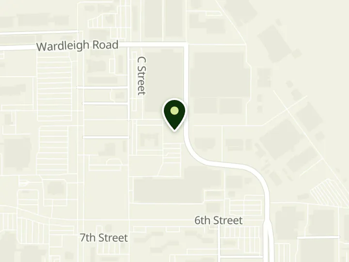Map of the streets around America First Credit Union, HAFB East, at Building 230, Hill Air Force Base, UT 84056
