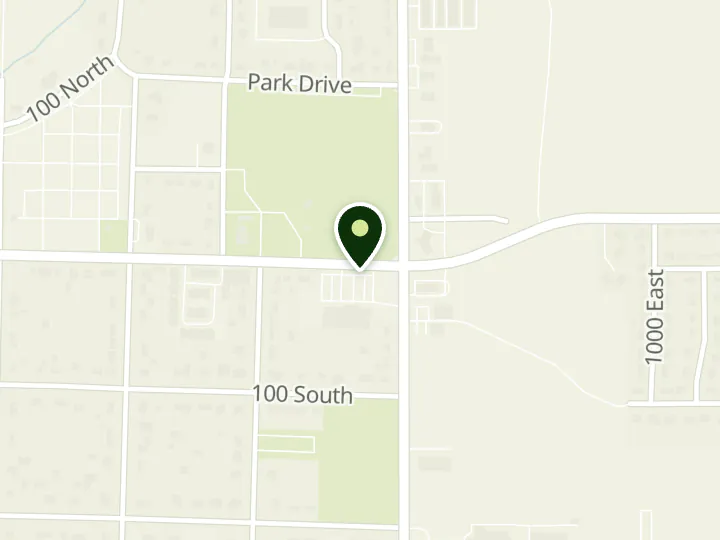 Map of the streets around America First Credit Union, Hyrum Ridley's, at 780 E Main St, Hyrum, UT 84319