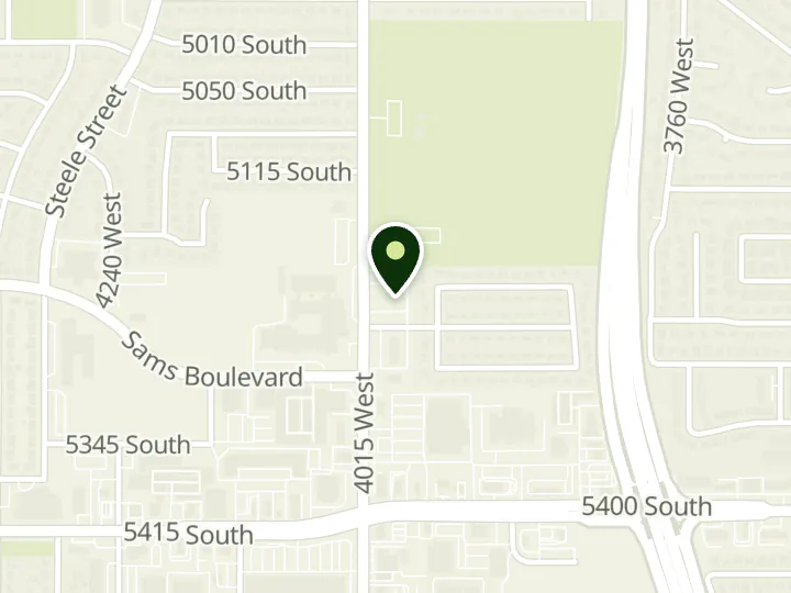 Map of the streets around America First Credit Union, Kearns, at 5219 S 4015 W, Kearns, UT 84118