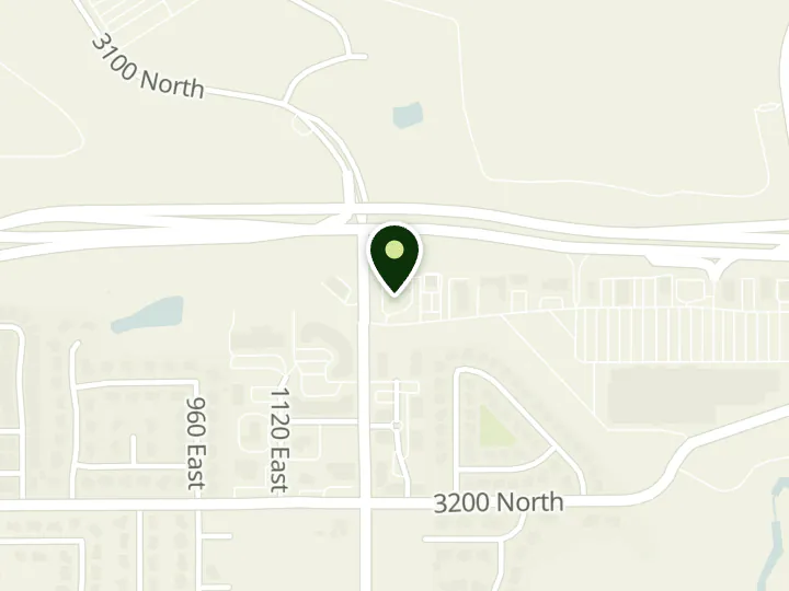 Map of the streets around America First Credit Union, Lehi, at 1238 East Timpanogos Highway, Lehi, UT 84043