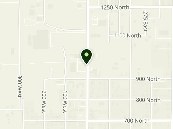 Map of the streets around America First Credit Union, Nephi, at 965 N Main St, Nephi, UT 84648