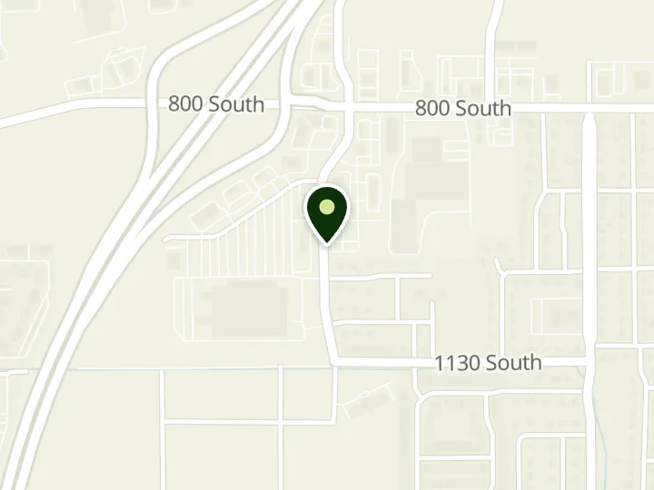 Map of the streets around America First Credit Union, Payson, at 967 S Turf Farm Rd, Payson, UT 84651