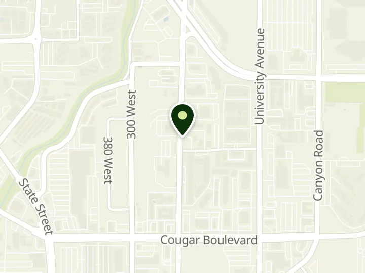 Map of the streets around America First Credit Union, Provo, at 1476 N Freedom Blvd, Provo, UT 84604