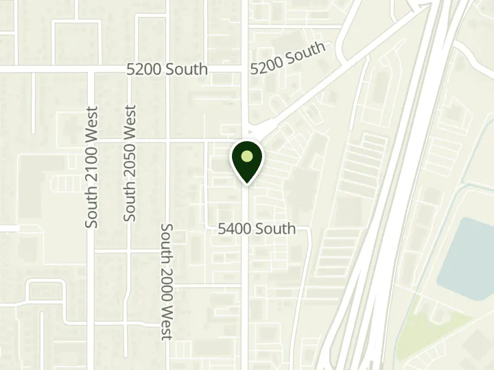 Map of the streets around America First Credit Union, Roy Harmons, at 5370 S 1900 W, Roy, UT 84067