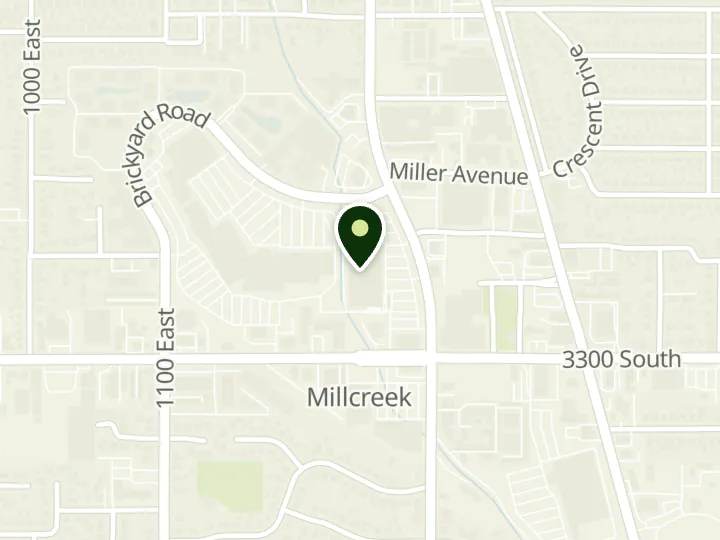 Map of the streets around America First Credit Union, Salt Lake Brickyard Plaza, at 3190 S Richmond St, Salt Lake City, UT 84106