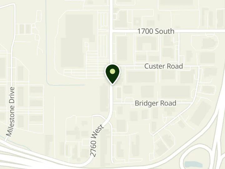 Map of the streets around America First Credit Union, Salt Lake Pioneer Road, at 1799 S Pioneer Rd, Salt Lake City, UT 84104