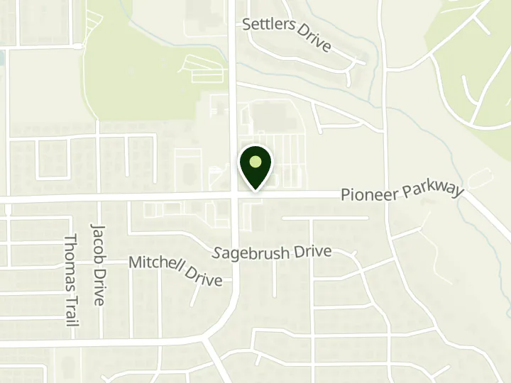Map of the streets around America First Credit Union, Santa Clara Harmons, at 3520 Pioneer Pkwy, Santa Clara, UT 84765