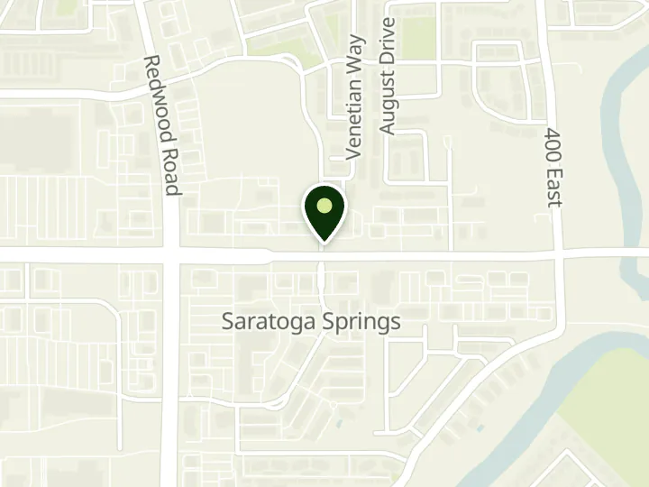 Map of the streets around America First Credit Union, Saratoga Springs, at 1420 N Commerce Dr, Saratoga Springs, UT 84045