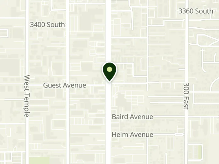 Map of the streets around America First Credit Union, South Salt Lake, at 3499 S State St, South Salt Lake, UT 84115