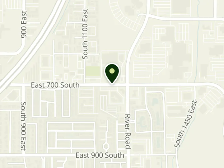 Map of the streets around America First Credit Union, St. George Harmons, at 1189 E 700 S, St. George, UT 84790