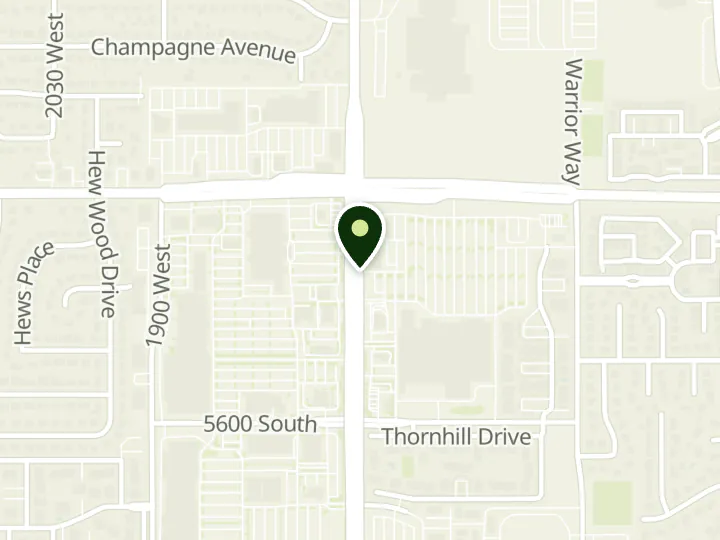 Map of the streets around America First Credit Union, Taylorsville Walmart, at 5469 S Redwood Rd, Taylorsville, UT 84123