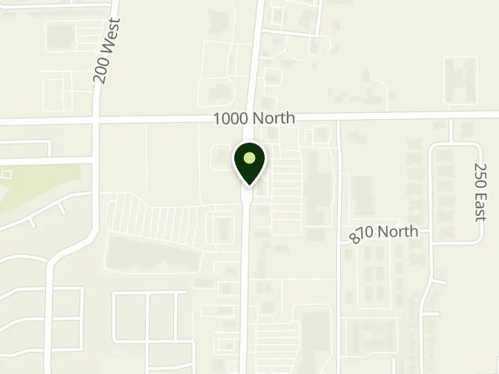 Map of the streets around America First Credit Union, Tooele Macey's, at 972 N Main St, Tooele, UT 84074