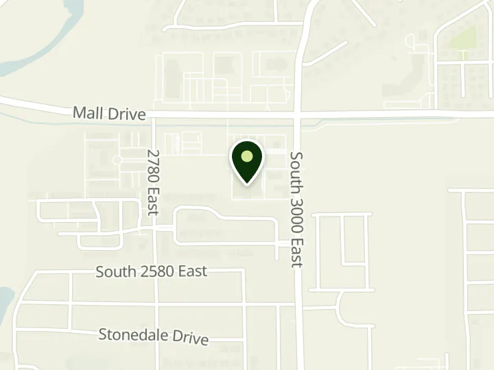 Map of the streets around America First Credit Union, Washington Fields Lin's, at 2928 East Mall Drive, St. George, UT 84790