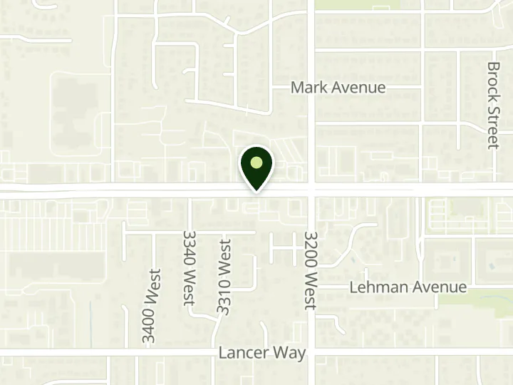 Map of the streets around America First Credit Union, West Valley 3500, at 3253 W 3500 S, West Valley City, UT 84119
