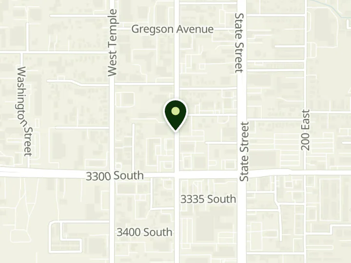 Map of the streets around American United Federal Credit Union, Main Street Branch, at 3226 S Main St, South Salt Lake, UT 84115
