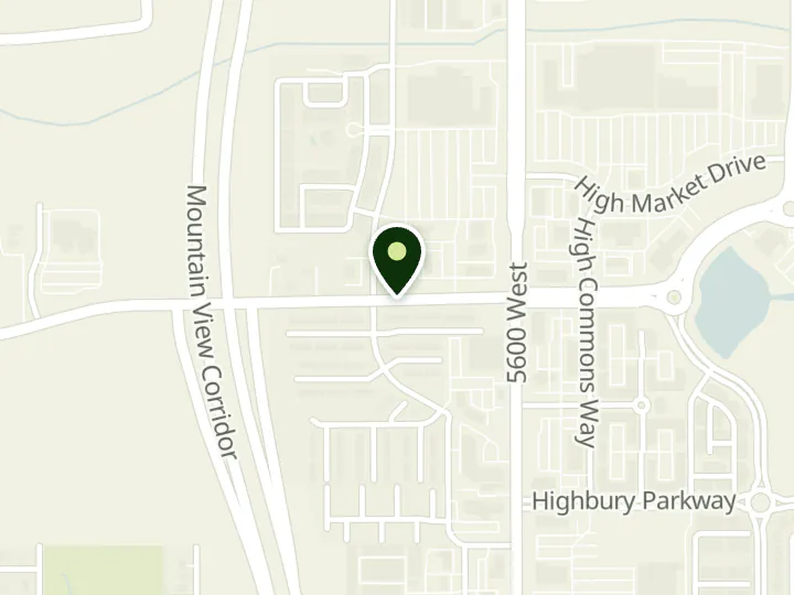 Map of the streets around American United Federal Credit Union, West Valley Branch, at 5688 W Parkway Blvd, West Valley City, UT 84128
