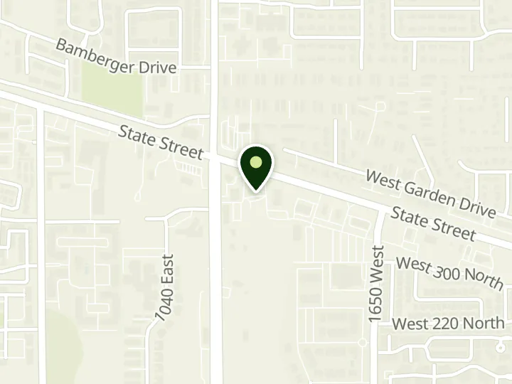 Map of the streets around Accordia Bank, Pleasant Grove - Bank, at 1909 W State Rd, Pleasant Grove, UT 84062