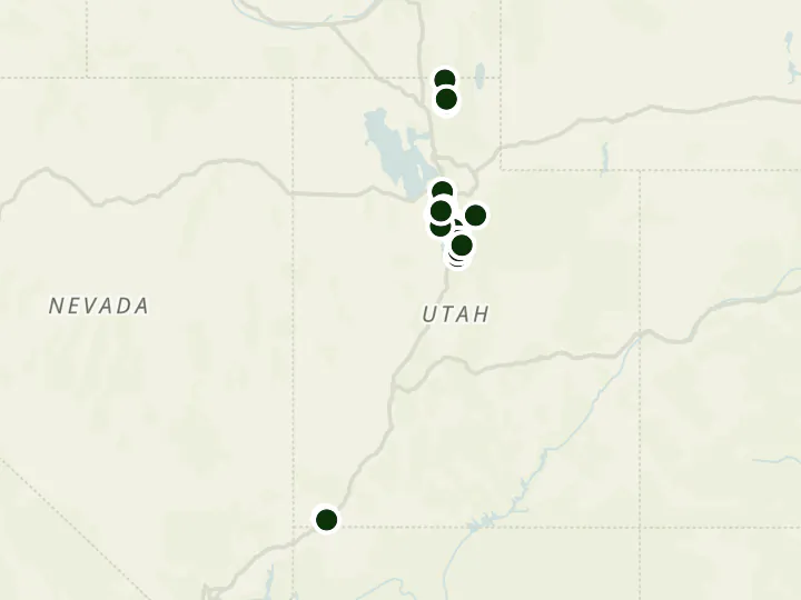 Map of Altabank's 23 branches in Utah