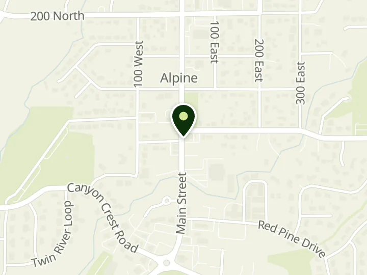 Map of the streets around Altabank, Alpine, at 113 S Main St, Alpine, UT 84004