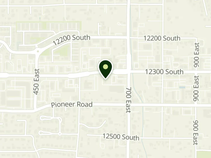 Map of the streets around Altabank, Draper, at 650 E 12300 S, Draper, UT 84020