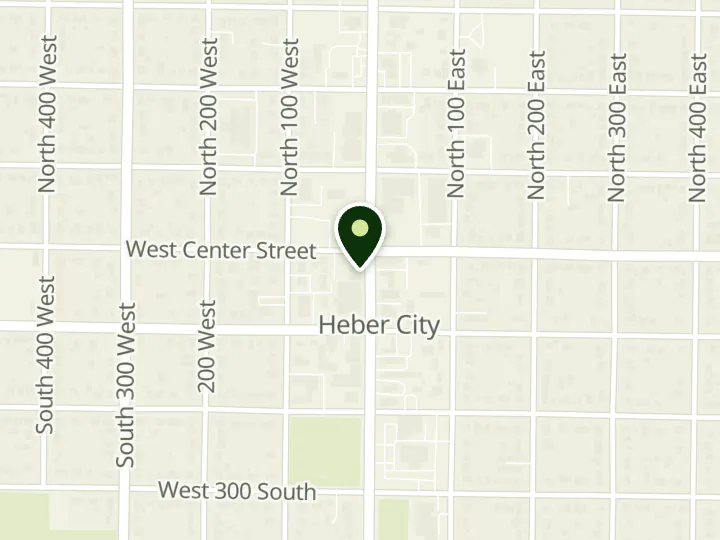Map of the streets around Altabank, Heber City, at 2 S Main St, Heber City, UT 84032