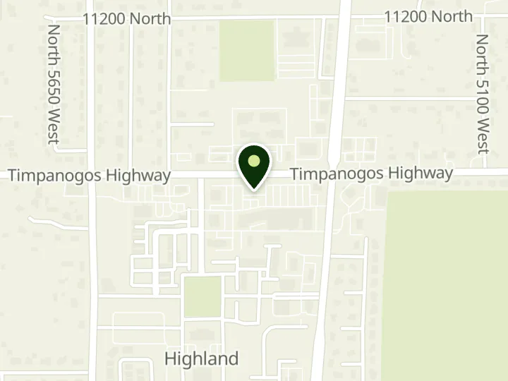 Map of the streets around Altabank, Highland, at 5405 W 11000 N, Highland, UT 84003