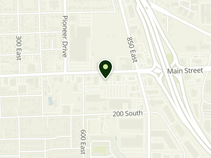 Map of the streets around Altabank, Lehi, at 712 E Main St, Lehi, UT 84043