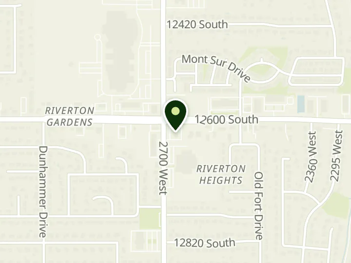 Map of the streets around Altabank, Riverton, at 2691 W 12600 S, Riverton, UT 84065
