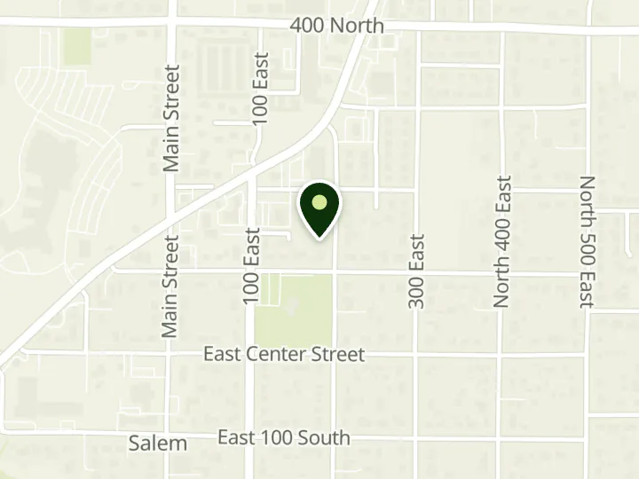 Map of the streets around Altabank, Salem, at 135 E 200 N, Salem, UT 84653
