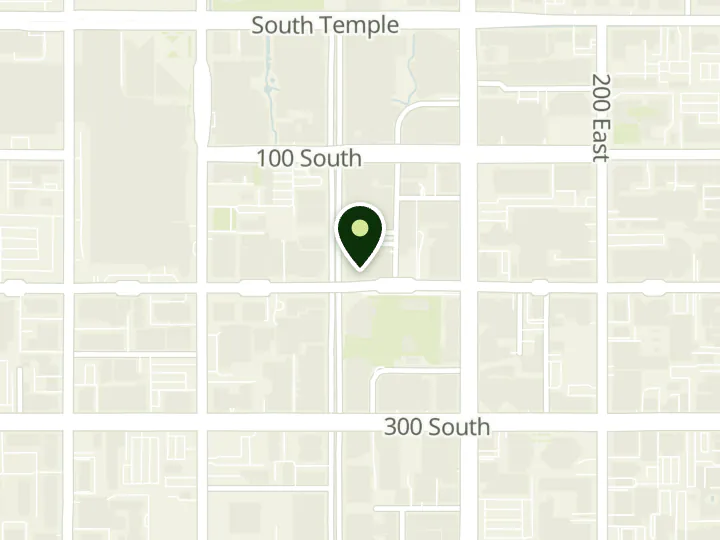 Map of the streets around Altabank, Salt Lake City, at 175 S Main St, Salt Lake City, UT 84111