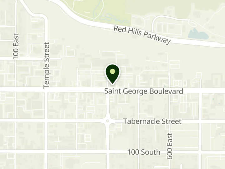 Map of the streets around Altabank, St. George - Boulevard, at 405 E Saint George Blvd, St. George, UT 84770