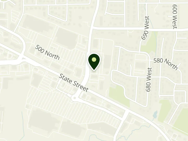 Map of the streets around Bank of America, American Fork, at 496 N 900 W, American Fork, UT 84003