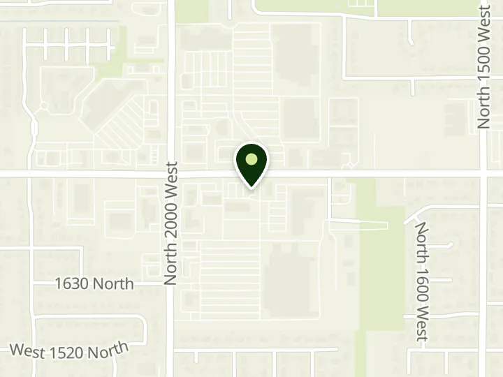 Map of the streets around Bank of America, Clinton, at 1917 W 1800 N, Clinton, UT 84015