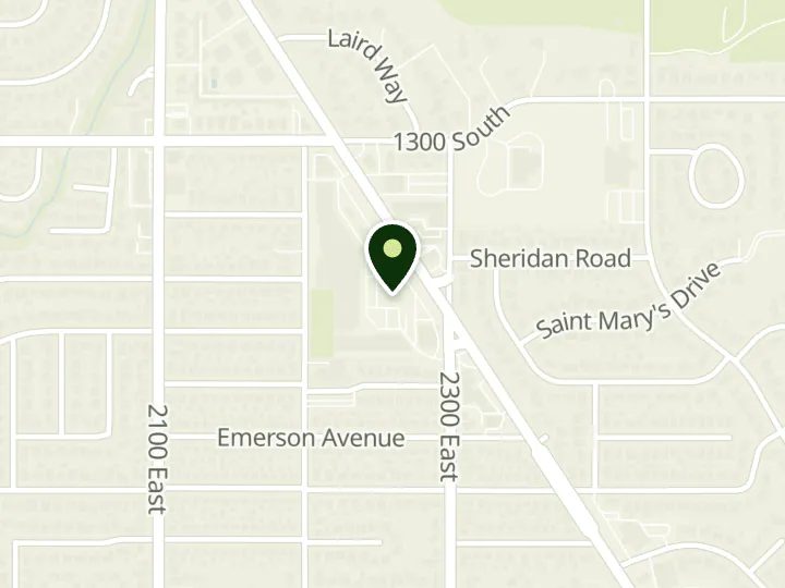 Map of the streets around Bank of America, Foothill Village, at 1414 S Foothill Dr # 5, Salt Lake City, UT 84108