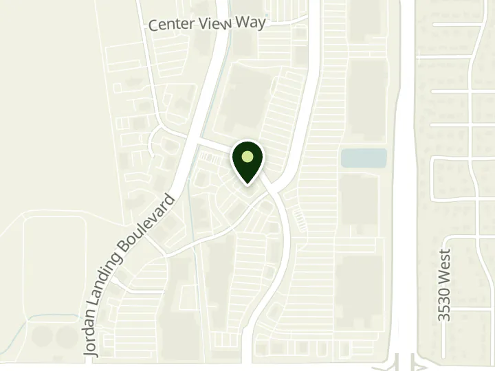 Map of the streets around Bank of America, Jordan Landing, at 7542 S Plaza Center Dr, West Jordan, UT 84084