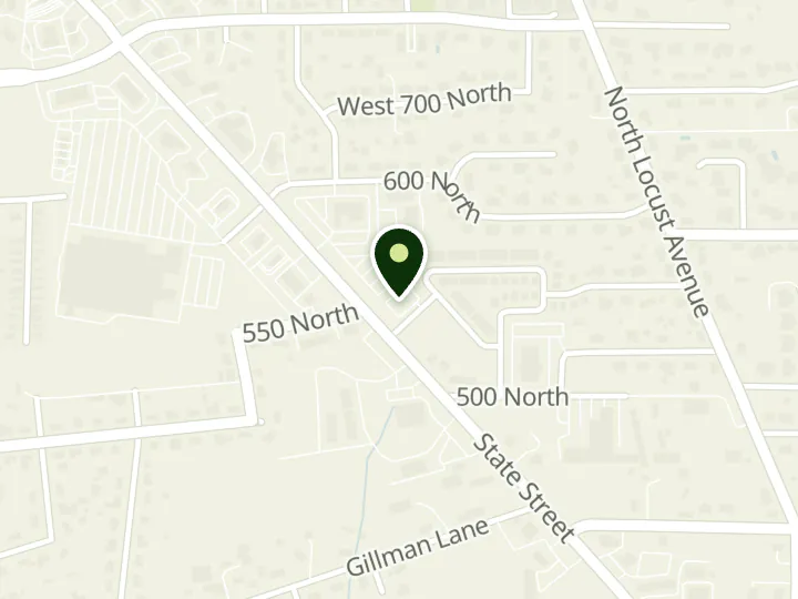 Map of the streets around Bank of America, Lindon, at 564 N State St, Lindon, UT 84042