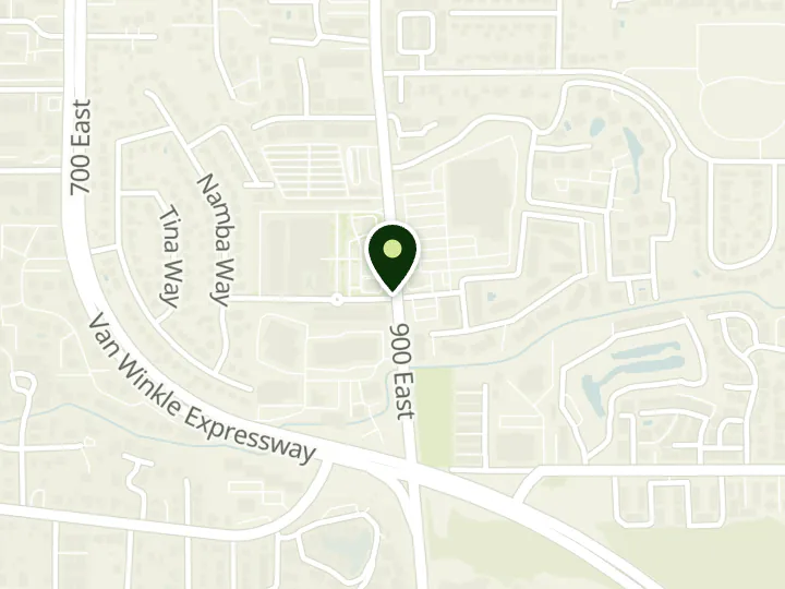 Map of the streets around Bank of America, Murray, at 4678 S 900 E, Murray, UT 84117