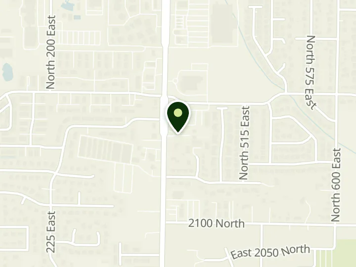 Map of the streets around Bank of America, North Ogden, at 2250 N Washington Blvd, North Ogden, UT 84414