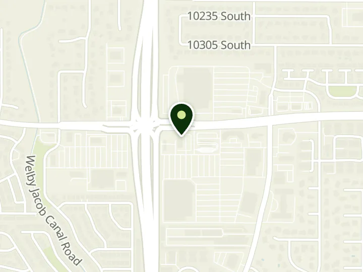 Map of the streets around Bank of America, South Jordan, at 3595 W South Jordan Parkway, Ste 100, South Jordan, UT 84095