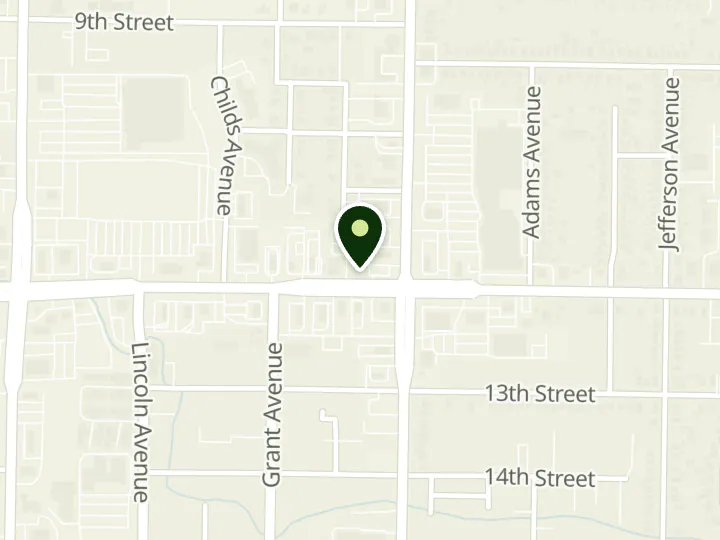 Map of the streets around Bank of America, Washington and 12th, at 368 12th St, Ogden, UT 84404