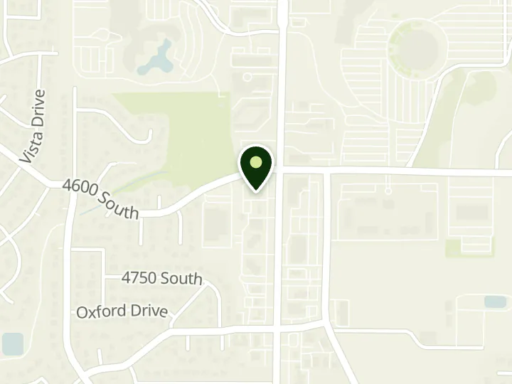 Map of the streets around Bank of Utah, South Ogden, at 4605 Harrison Blvd Ste 100, Ogden, UT 84403