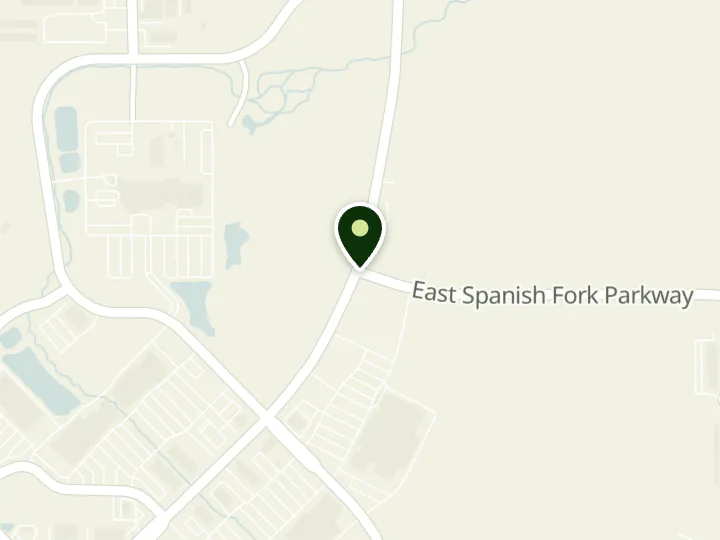 Map of the streets around Bank of Utah, Spanish Fork, at 1279 N Canyon Creek Parkway, Spanish Fork, UT 84660