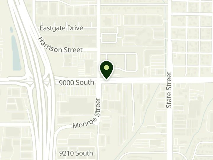 Map of the streets around BMO, Sandy - 140 W. 9000 South, at 140 West 9000 South, Sandy City, UT 84070
