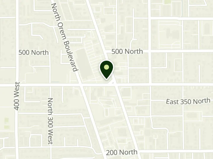 Map of the streets around Central Bank, Orem, at 415 N State St, Orem, UT 84057