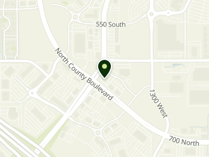 Map of the streets around Central Bank, Pleasant Grove, at 801 S Pleasant Grove Blvd, Pleasant Grove, UT 84062